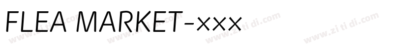 FLEA MARKET字体转换